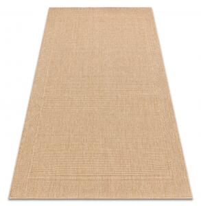 Dywany Luszczow Kusový koberec TIMO 5979 SISAL venkovní rám tmavě béžová Rozměr koberce: 120 x 170 cm