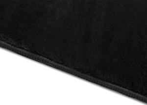 Breno Kusový koberec COLOR UNI Black, Černá, 60 x 100 cm