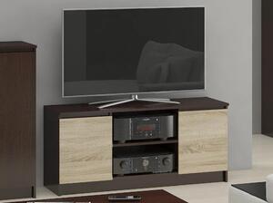 TV stolek YMARIN - wenge / dub sonoma