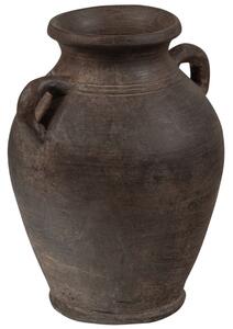 Hoorns Černá keramická váza Shortee 28 cm