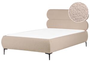 Postel Buklé LESSAY 120 x 200 cm Taupe