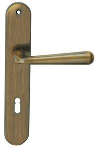 VÝPRODEJ Dveřní kování ACT Charlie OV (BRONZ) - BB klika-klika otvor pro obyčejný klíč/Bronz / Rozteč 90 mm