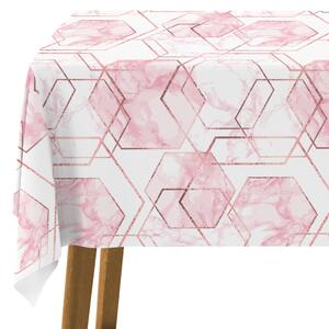 Ubrus na stůl Krystaly mramoru - abstraktní, geometrická kompozice glamour