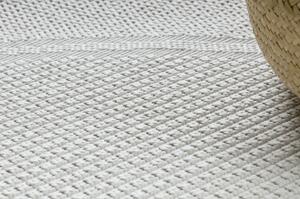 Koberec kulatý TIMO 5979 SISAL venkovní rám bílý velikost kruh 120 cm | krásné koberce cz