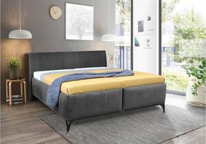 Čalouněná postel Melissa 180x200, šedá, včetně matrace