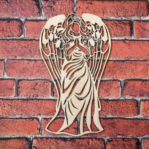 DUBLEZ | Dřevěný anděl na zeď - Ochránce