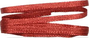 Stuha saténová STARDUST červená 6 mm x 2 m