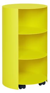 HEM Stolek Hide Pedestal, Sulfur Yellow
