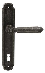 Dveřní kování COBRA ATLANTIS (R) - BB klika-klika otvor pro obyčejný klíč/R (rustik) / Rozteč 72 mm