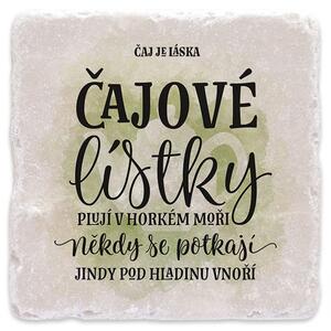 Čaj je láska - mramorový tácek