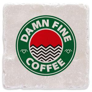Damn fine coffee - mramorový tácek