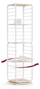 REGÁL, bílá, béžová, uhlíková ocel, 43/158/43 cm Boxxx - Online Only regály & police, Online Only