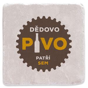 Dědovo pivo - mramorový tácek