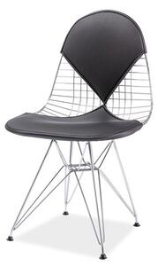 Casarredo Jídelní židle INTEL II chrom/černá