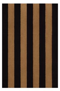 HEM Koberec Pattern, Large, Black / Beige Stripe