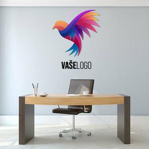 DUBLEZ | 3D barevné logo na stěnu ze dřeva - výroba na míru