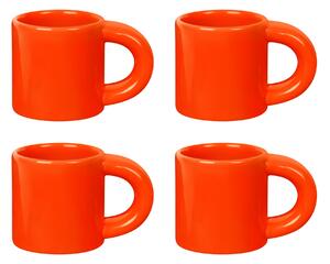 HEM Sada hrnků na espresso Bronto, Orange, 4ks