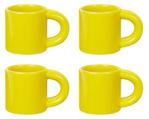 HEM Sada hrnků na espresso Bronto, Yellow, 4ks