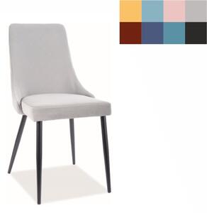 SIGNAL Jídelní židle - PIANO B Matt Velvet, různé barvy na výběr Čalounění: šedá (85)