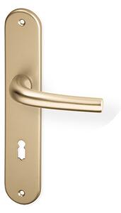 Dveřní kování ACT Anna OV (F4) - BB klika-klika otvor pro obyčejný klíč/F4 (hliník bronz) / Rozteč 72 mm
