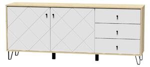 Vivaldi Komoda Bilbao 183 cm dub Artisan/bílá