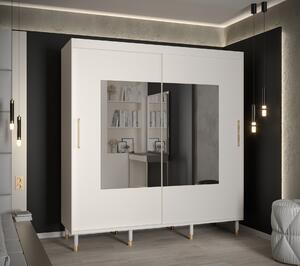 Šatní skříň Abi Calipso Tor Barva korpusu: Bílá, Rozměry: 180 cm, Dveře: Bílá + zrcadlo