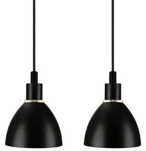 Nordlux Set dvou černých kovových závěsných světel Ray 12 cm