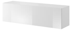 Vivaldi Závěsný TV stolek Vivien 140 cm bílý lesk