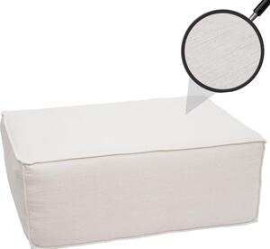 Otoman/písluenství k pohovce HWC-O54, podnoka podnoka chaise longue, látka/textil 300g/m² 38x97x70cm krémová