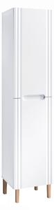 COMAD Vysoká stojatá skříňka - FIJI 80-01 white, matná bílá