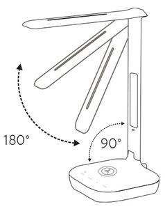 PANLUX s.r.o. LED stolní lampička s displejem a RGB podsvícením ROBIN RGB