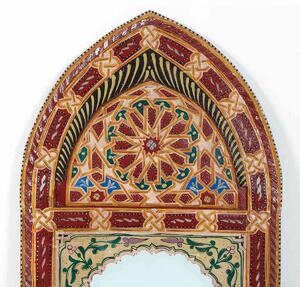 Dřevěné zrcadlo Sharif bordo mozaika