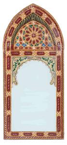Dřevěné zrcadlo Sharif bordo mozaika
