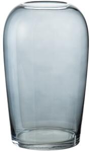 Šedá skleněná váza J-Line Mony 29,5 cm