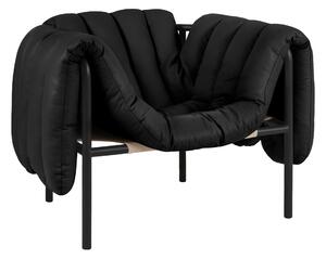 HEM Křeslo Puffy, Black Leather / Black