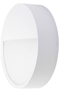 BRUMBERG Venkovní nástěnné svítidlo LED EYE, polootevřená, bílá, IP65, Bílá / opál, Chodba, Hliník
