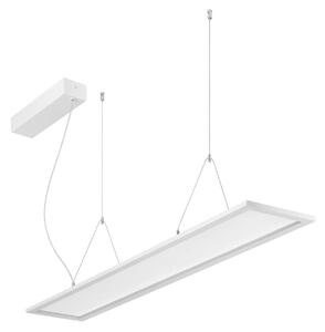 BRUMBERG LED závěsné svítidlo Adara 119,5 cm, zap/vyp, 2čiré, Bílá / opál, Pracovna / kancelář, Hliník