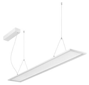 BRUMBERG LED závěsné svítidlo Adara 149,5 cm, zap/vyp, 2čiré, Bílá / opál, Pracovna / kancelář, Hliník