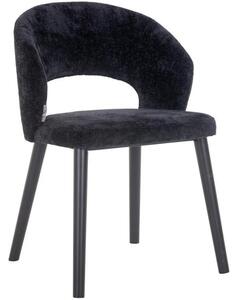 Černá čalouněná jídelní židle Richmond Savoy