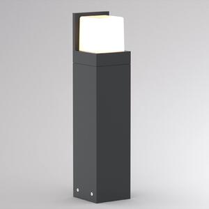 Molto Luce LED osvětlení cesty FYNN-C, výška 45 cm, antracitová, IP65, zap/vyp, Černá, Hliník, Moderní, Venkovní sloupové světlo