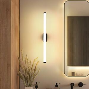 Molto Luce LED nástěnné světlo VINA M, černé, šířka 60 cm, IP44,, Černá, Koupelna, Hliník, Moderní