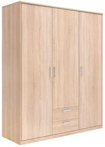 ŠATNÍ SKŘÍŇ S OTOČNÝMI DVEŘMI, Sonoma dub, 157/194/54 cm Xora - Šatní skříně