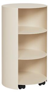 HEM Stolek Hide Pedestal, Light Ivory, Smooth