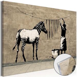 Obraz na akrylovém skle Mytí zebry na betonu
