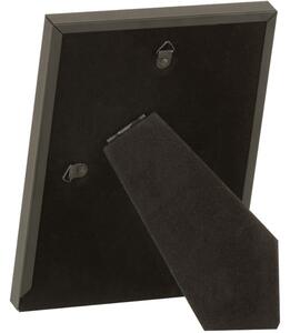 Černý kovový fotorámeček J-Line Sabon 20,5 x 15,5 cm