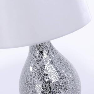 LEUCHTEN DIRECT Stolní lampa, skleněné svítidlo ve tvaru vázy mozaika, bílé LD 11245-16