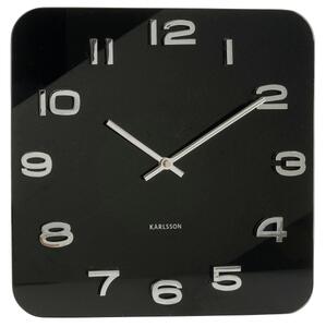 KARLSSON Nástěnné hodiny Vintage černé 35 × 35 cm