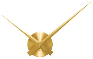 KARLSSON Nástěnné hodiny Little Big Time Malé zlaté ∅ 41 cm