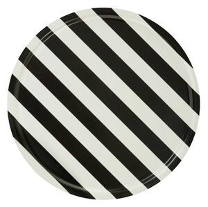 HEM Podnos Stripe, Medium, Cream / Black, Large