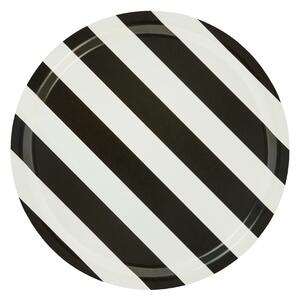 HEM Podnos Stripe, Medium, Cream / Black, Medium